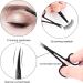 6 Piece Tweezers Set Eyebrow Tweezers Scissors Set with Stainless Steel Point Slant Flat Tip Tweezers and Eyebrow Razor and Scissors for Eyebrows Plucking Facial Body / Ingrown Hair Removal-Packed in Leather Case - Buy Online on SooperMarket.com