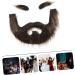 Mikinona 1 Set Beard Dress up Beard Fake Beards for Costumes Self Adhesive Beard DIY Fake Mustache Plush - Buy Online on SooperMarket.com