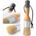 Mister Rui 3pcs Chalk Wax Paint Brush Set for Furniture - Natural Bristles, Ideal for Chalk, Acrylic, and Milk Paint - Stencil Brushes, No Shedding - Buy Online on SooperMarket.com