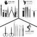 Manicure Set 21 Pcs Professional Pedicure Kit Nail Clippers Set Stainless Steel Care Tools Grooming Kit With Travel Case Cuticle Remover Toe Toenail Cutter Set For Thick Nails Men Women Gift (Black) - Buy Online on SooperMarket.com