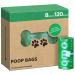 eCompostable Dog Poo Bags Biodegradable Poop Bags For Dogs Unscented Doggy Waste Bag 23x33cm Leak Proof Dog Cat litter Bags Green- Dog Poop Bags 8 Rolls - 120 Count