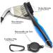 ToVii Golf Towel with Microfiber Waffle Pattern, Brush Tool Kit, Club Groove Cleaner, and Divot Tool - Navy | Golf Accessories for Men - Buy Online on SooperMarket.com