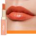Oulac Moisturising Orange Lipstick - Moisture Shine Hydrating Lipstick & Tinted Lip Balm for Dry Lips Medium Coverage Lip Colour | Juicy Look Glossy Finish Vegan Cruelty-Free Love Hate (08)
