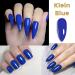 YTD Likomey Reflective Glitter Gel Nail Polish Set - Sapphire Blue & Pure Klein Blue Fashion Colors - Gold Combo Kit - Super Sparkly Diamond Disco DJ UV Top Coat - 2 Pcs (7.5ml each) - Buy Online on SooperMarket.com