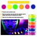 Neon Pigment Eyeshadow Powder - 6 UV Glow Colors for Bold Makeup | FindinBeauty Christmas Face & Body Art - Buy Online on SooperMarket.com