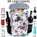 Leopard Print Women's Cooler Backpack | Leak Proof & Lightweight Lunch Bag with Cooler Compartment | Ideal for Hiking, Camping & Wine | 24-Can Capacity | Nainiu - Buy Online on SooperMarket.com