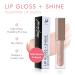 Beauty For Real Starlust Lip Gloss - Champagne Pink Metallic - Non-Sticky Plumping & Hydrating - Marine Collagen - 0.15 fl oz - Buy Online on SooperMarket.com
