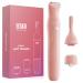 Bikini Trimmer for Women, EESKA 3 in 1 Cordless Electric Shaver Clipper IPX7 Waterproof Wet & Dry Use Lady Razor Groomer for Legs, Arms & Bikini with Painless Facial Hair Removal Eyebrow Trimmer Pink