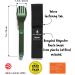 MAGWARE Magnetic Camping Utensils Set - Portable Metal Travel Flatware with Case | Camping Cutlery Set with Knife, Fork & Spoon | Reusable Utensils for Camping, Picnic, Office & Kid's Lunchbox - Green - Buy Online on SooperMarket.com