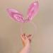 Sequin Cat Ears Headbands and Bunny Ear Headbands Shiny Hairbands Glittery Hair Hoops Hair Accessories for Easter Daily Wearing Party Decoration and Cosplay Accessories (Pink) - Buy Online on SooperMarket.com