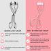YADESQEF Eyelash Curler with Built-in Comb - Detachable, Durable Carbon Steel Body | Tightens Lashes in Seconds - Buy Online on SooperMarket.com