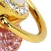 Gold Baby Pacifier Set with Rhinestones | Lightweight Pacifier for 6-18 Months | Stylish Baby Essential - Buy Online on SooperMarket.com