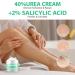 Urea Cream 40% with 2% Salicylic Acid - Best Callus Remover & Foot Repair Lotion for Dry Cracked Heels Knees & Hands (5.29 OZ) - Deep Moisturization & Skin Renewal - International Shipping Available - Buy Online on SooperMarket.com