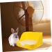 CORHAD Box Rabbit Toilet Pet Toilet Bunny Toilet Pet Supply Pet Training Corner Bunny Potty Rabbit Potty Pet Pee Toilet Pet Drawer Potty Pet Potty Pet Litter Tray Little Pig Pee Toilet 28.5X23.5X15.5CM Yellow - Buy Online on SooperMarket.com