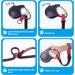Petbonus Short Dog Leash & Safety Bracelet - Reflective Adjustable Soft Handle Extra Safety for Strollers - Blue & Pink 2-Piece Set - Buy Online on SooperMarket.com