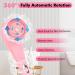 SUUWEE Electric Silicone Body Brush Set with 3 Heads | USB Rechargeable Shower Scrubber for Deep Cleaning | Long Handle for Women Men | Pink - Buy Online on SooperMarket.com