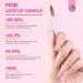Saviland 5 PCS Kolinsky Acrylic Nail Brush Set - Professional Brushes for Acrylic Nails - Pink Nail Brushes for Acrylic Powder & Liquid Extension - Size 4/8/10/14/16 - Buy Online on SooperMarket.com