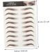 Baluue 63 Sheets Waterproof Eyebrow Stickers Imitation Eyebrow Stick on Eyebrows Makeup Brow Sticker Brown - Buy Online on SooperMarket.com