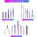 SFYDOM Rainbow Manicure Set - 18 Piece Nail Clippers for Women Gift - Buy Online on SooperMarket.com