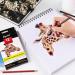 Dyvicl Charcoal Pencils Drawing Set - 12 Pieces for Drawing, Sketching, Shading, Blending - Ideal for Beginners and Artists - Buy Online on SooperMarket.com