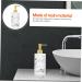 PRETYZOOM 1pc Simple Storage Decorative Bath Lovely Press-Type Liquids Shower Resin Supply Replacement Use White 19.00X7.00X7.00CM - Buy Online on SooperMarket.com