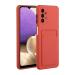 Tivenfezk Nadoli Silicone case for Samsung Galaxy A73 5G Ultra thin shockproof scratch -resistant Wallet soft TPU protective cover Mobile phone case with credit card holder Samsung Galaxy A73 5g plum