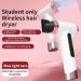 Cordless Hair Dryer 200W Fast Hair Drying Hot Cold Hair Dryer with USB Rechargeable Portable Blow Dryer for Dormitory Students Travel (US Plug) US Plug White - Buy Online on SooperMarket.com