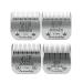 7f/5f/4f/3F ceramic blades for dog hair cutters compatible with Moser 45-50/Heiniger/Andis/Easter A5/choice KM10 Series cutting length 1/8 inch (3.2 mm) to 1/2 inches (13 mm) 7f+4f+5f+3F