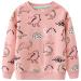 Girls Sweatshirt for Kids Cotton Top Casual Jumper Girl T Shirt Toddler Clothes Long Sleeve Pullover Age 1-12 Years 4-5 Years Dinosaur 02