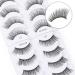 Dyafin 3D eyelash 8 pairs natural artificial eyelashes set fake lashes set eyelashes natural reusable handmade light incorrect eyelashes 8 pair df d7