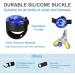 2 Pack LED Dog Harness Lights - Fluorescent Silicone Bands with USB-C - IP65 Waterproof - 3 Modes Flashing Light (Blue) - Buy Online on SooperMarket.com