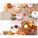 IMIKEYA 6pcs Halloween Pumpkin Crafts Halloween Foam Pumpkins White Pumpkins Orange Decor Simulation Artificial Pumpkin Painted Pumpkins Fake Pumpkins Diy Shape Mini Decorations - Buy Online on SooperMarket.com