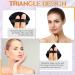 100pcs Black Triangle Powder Puffs - Soft Makeup Sponge for Loose Mineral Body Powder - Velour Cosmetic Foundation Tools - Buy Online on SooperMarket.com