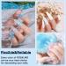 ROSALIND Blue Poly Nail Gel Set - 6 PCS Nail Extensions Gel, Clear Glitter Jelly Poly Nails, White Blue Sparkle Art - 15ML - Buy Online on SooperMarket.com