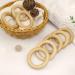 Ruby 8-Piece Natural Wooden Bite Rings | Eco-Friendly Baby Teething Toys & Handicraft Tools ( 70mm) - Buy Online on SooperMarket.com