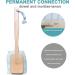 Exfoliating Loofah Bath Brush on a Stick with Long Wooden Handle - Shower Sponge Body Scrubber for Men & Women - Buy Online on SooperMarket.com