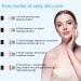Skin Scrubber Face Spatula Exfoliator & Blackhead Remover with 5 Modes LED Display - Facial Pore Cleaner & Comedones Extractor for Deep Cleansing - Buy Online on SooperMarket.com