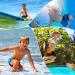Buy Tuonroad Boys' 3D Print Swimming Shorts | Fast Drying & Funny Beach Trunks for Ages 5-14 | Blue Lightning Design - Buy Online on SooperMarket.com