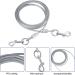 Heavy Duty Dog Stake 40cm With 3m Dog Chains for Outside Steel Spiral Dog Stake for Camping Dog Ground Spike for Outdoor Yard and Camping Puppy Pet and Medium Dogs (Up To 125 Lbs) - Buy Online on SooperMarket.com