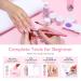 Saviland Acrylic Nail Kit for Beginners - Complete Set with Keratin Powder EMA Monomer Nail Lamp & 100 Tips for Home Practice - Buy Online on SooperMarket.com
