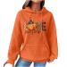 oelaio Oversized Hoodie Sweatshirts for Women Trendy Weekly Deals 2023 Waffle Knit Women's Hoodies Long Sleeve Casual Solid Orange Large