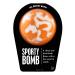 DA BOMB Sporty Bath Bomb  White/Orange  Clean & Fresh  7 Oz