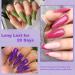 Lavender Violets 14g x 6 Colors Dip Powder White Nude Pink French Nail Art Manicure Large Capacity Dipping Powder Nail Powder Salon Choice J225 - Buy Online on SooperMarket.com