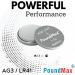 Buy AG3 LR41 Batteries 1.5V Alkaline Button Cell - 10 Count | Durable & Long-Lasting | Fast International Shipping - Buy Online on SooperMarket.com