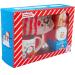 Christmas Eve box for Kids Adults - Luxury Hot Chocolate Hamper -Red and White Candy Canes Santa Mug Gingerbread Man Instant Hot Chocolate Powder Warm Socks Toppers Stirrer - Xmas Gifts Boy Girl