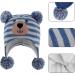 KAKU NANU Toddler Winter Hat with Double Pom Pom | Fleece Lined Beanie for Boys & Girls 1-2 Years | Blue-Grey - Buy Online on SooperMarket.com