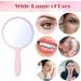 25-Piece Portable Handheld Hand Mirror Set for Women & Girls - Compact Round Mirror for Travel, Camping, Daily Use - White, Pink, Black, Blue, Green - Buy Online on SooperMarket.com