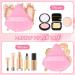 Prousky 6-Piece Dark Pink Triangle Makeup Powder Puffs - Soft Velour Puff for Pressed and Loose Powder, Ideal for Face Foundation and Mineral Makeup Application - Buy Online on SooperMarket.com