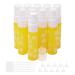 PXYELEC 10 x spray bottle 10 ml refillable empty yellow glass-fog spray bottles with 10 funnels and 5 drops perfect for dosing light density perfume lotions for essential oils
