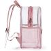 Mini Clear Stadium Approved Backpack 12x12x6 - Rose Gold for Women & Girls - Buy Online on SooperMarket.com